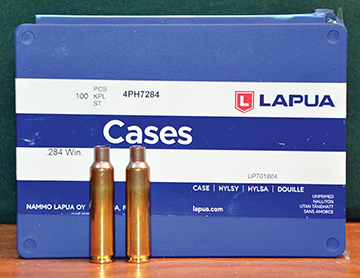 The 6mm-284 originated by necking down the 284 Winchester case, and those made by Lapua are tops in quality and uniformity.